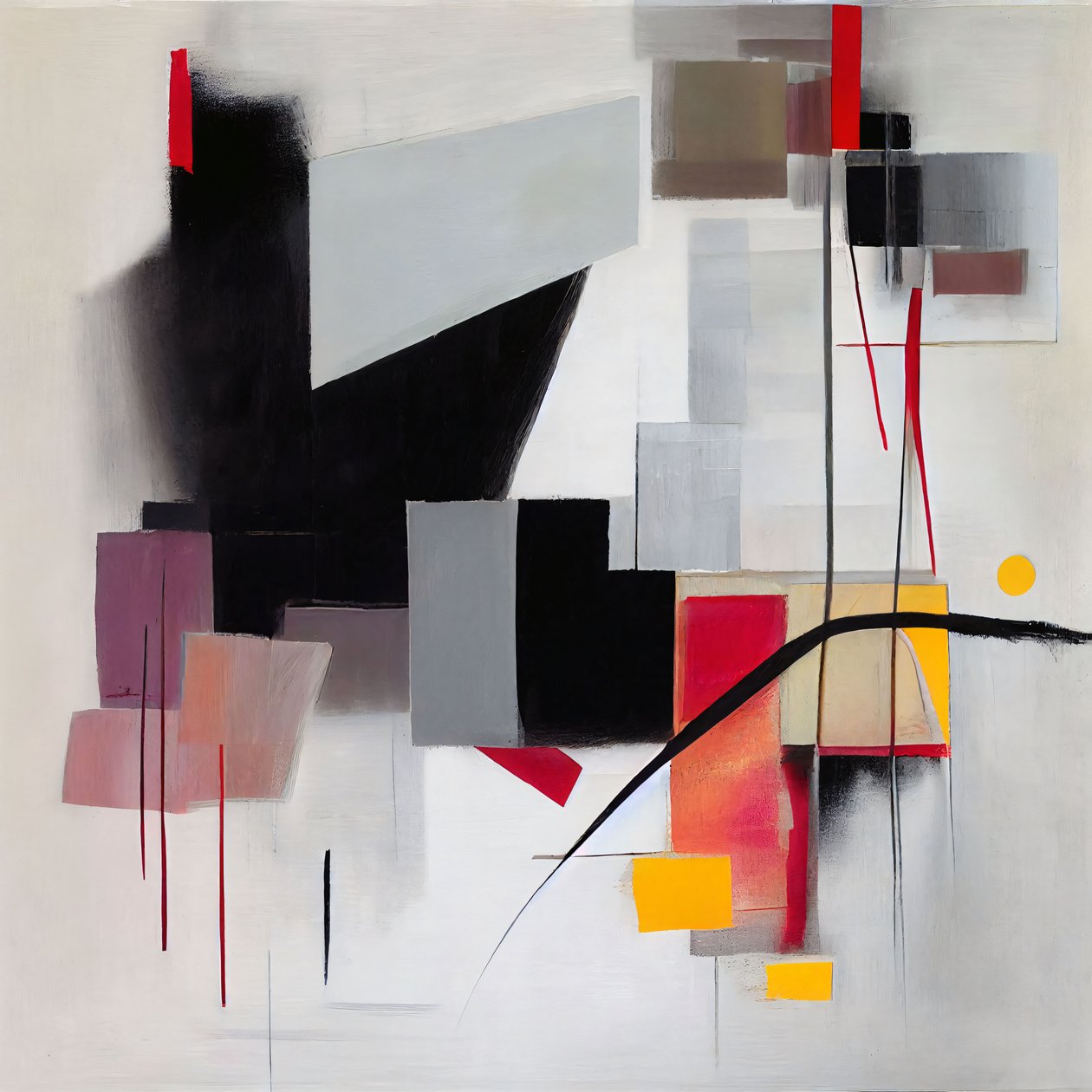 Elégance moderne sous forme abstraite, ,Canvas Wall Art Décoration d