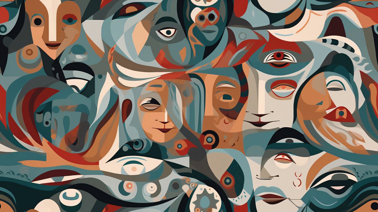 Surreal Figurative A Contemporary Abstract Masterpiece, Wall Decor for sale - F. Abderrahim