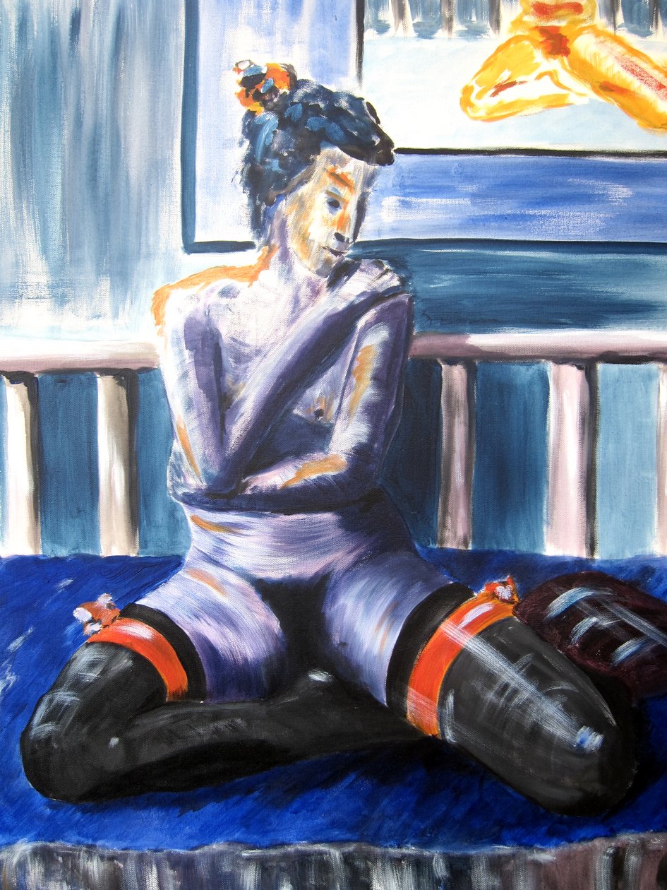 Akt in blau - Christian Piecuch
