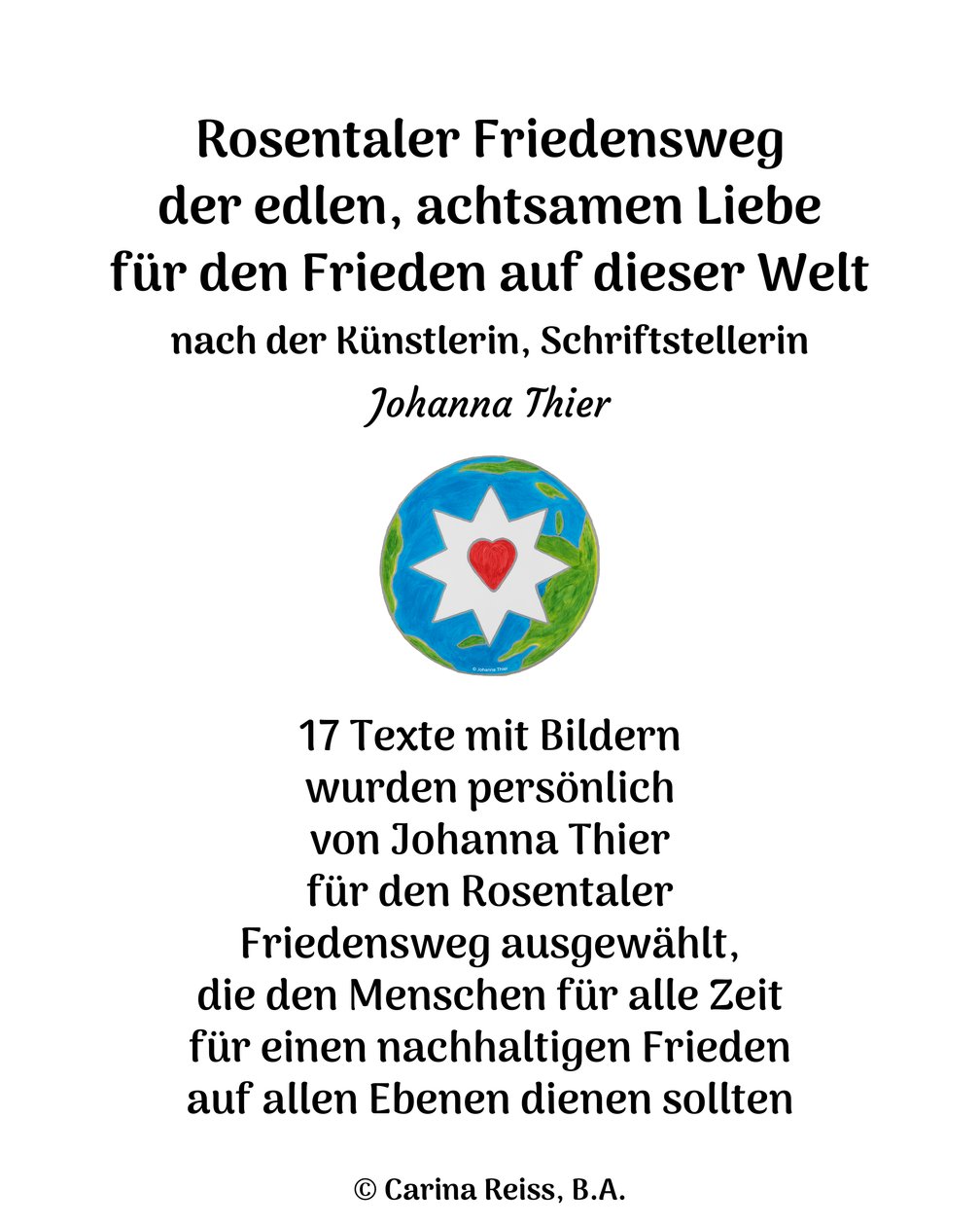 Chemin de la paix du Rosental - Johanna Thier