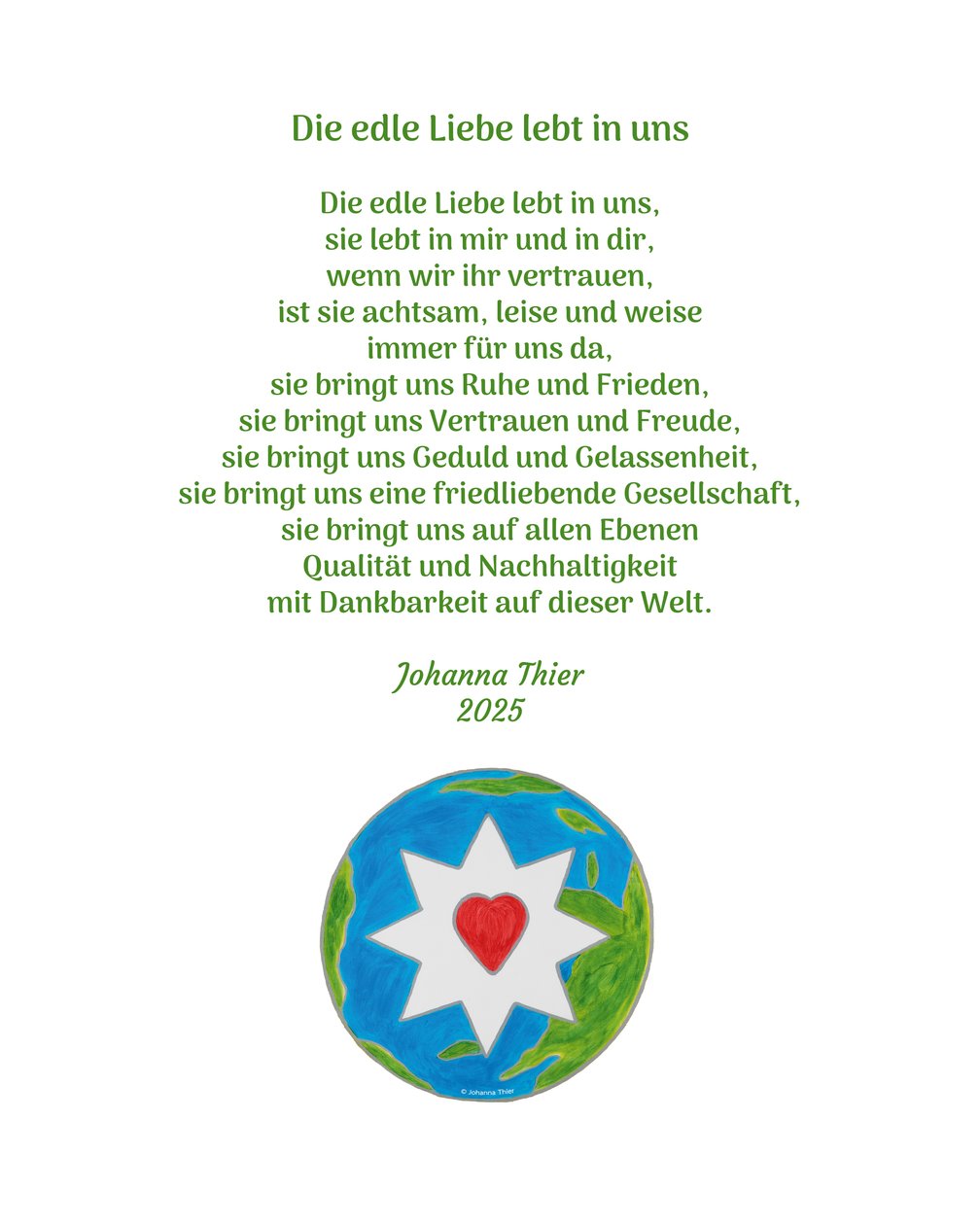 Le noble amour vit en nous - Johanna Thier