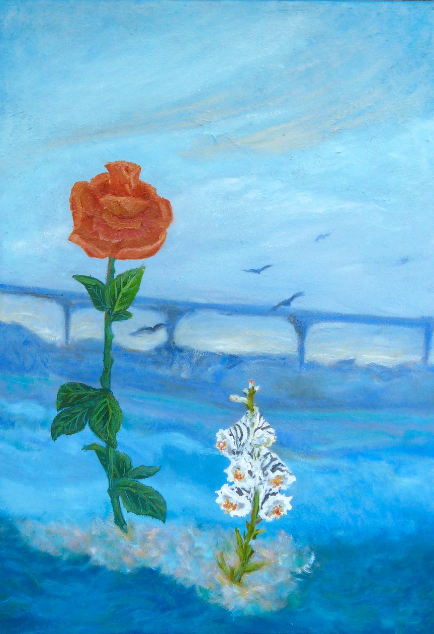 Paysage bleu - Elzbieta Goszczycka