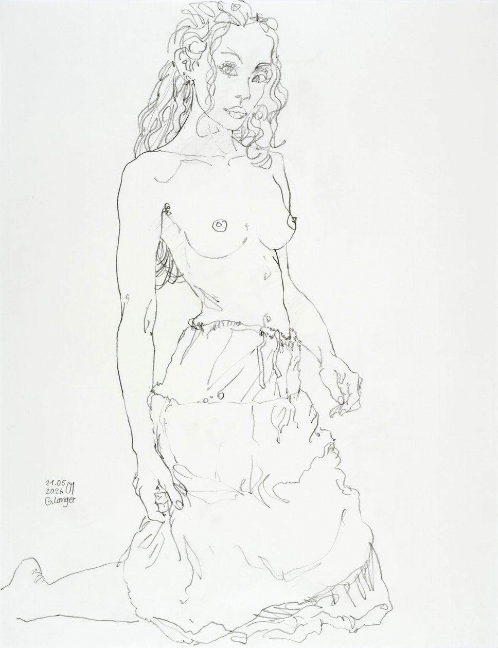 Dans sa jupe blanche - Gunter Langer
