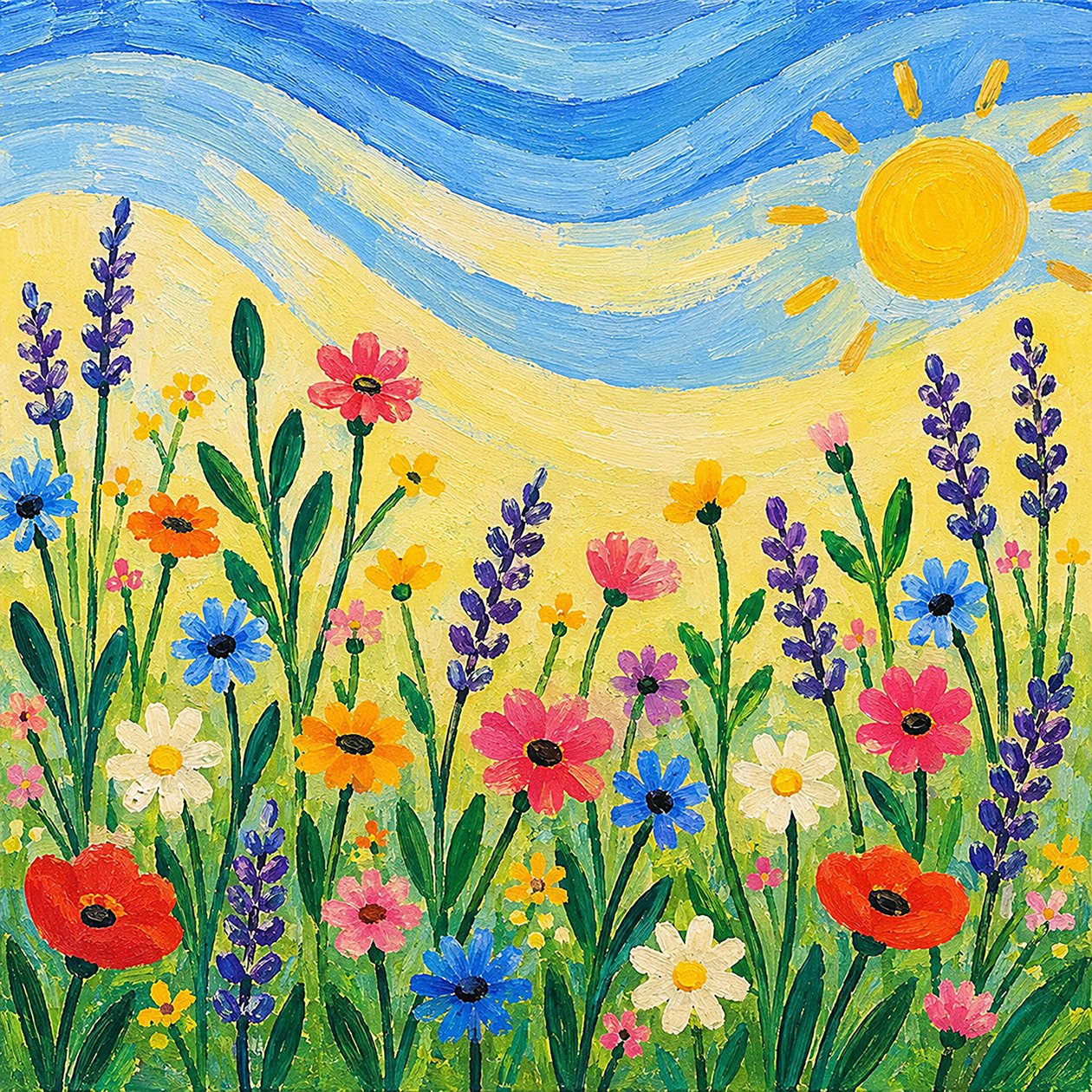 Une prairie estivale baignée de soleil - Nomi Morina
