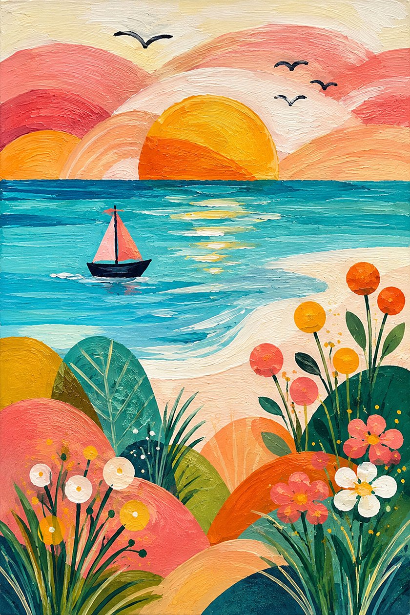 « Rêves de voile au crépuscule » - Nomi Morina