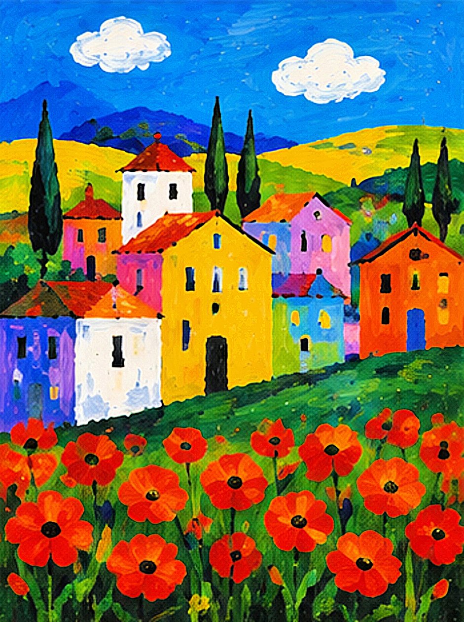 Des fleurs de pavot au pays des couleurs - Nomi Morina