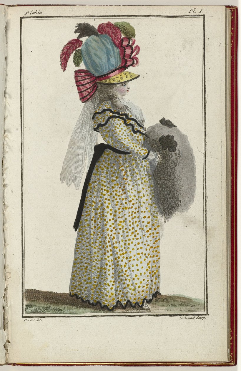 Cabinet des Modes ou les Modes Nouvelles, 15 Mars 1786, pl. I - A.B. Duhamel