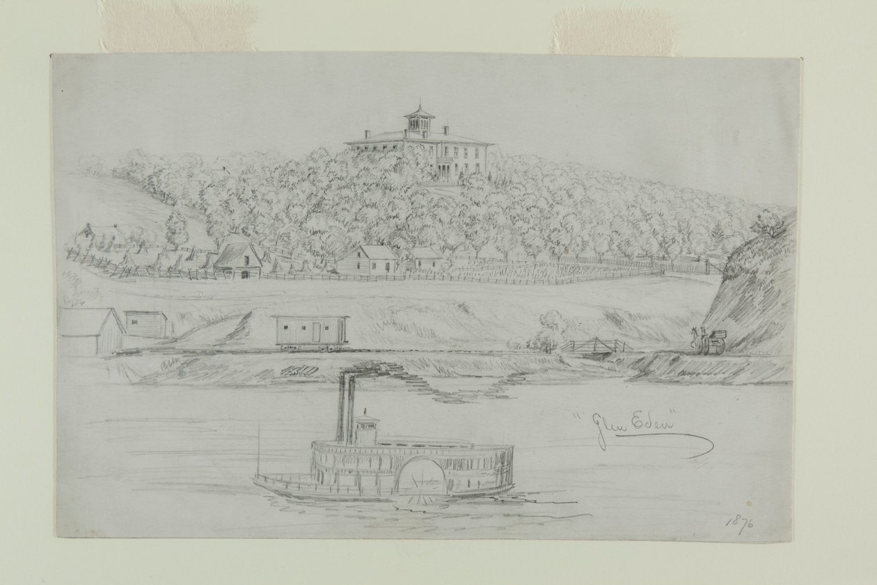 Dessin au crayon Glen Eden par A.B. Greene - A.B. Greene
