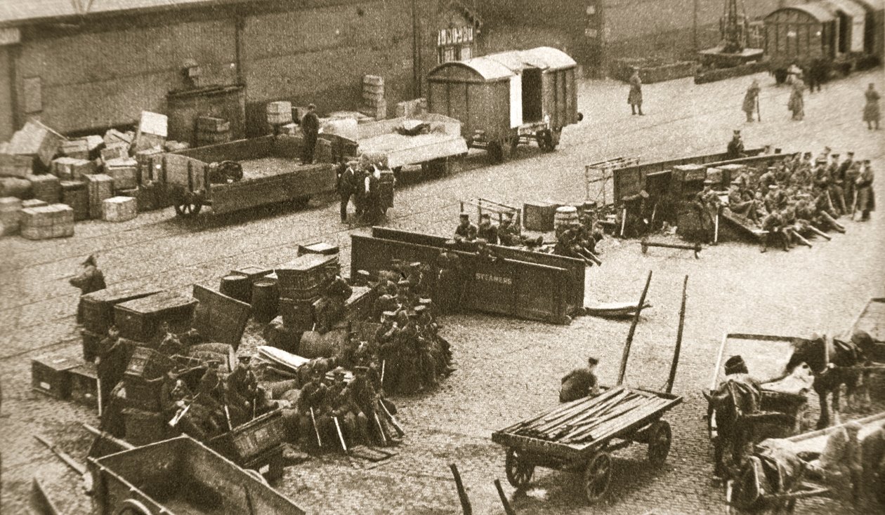 Le 2e bataillon du Royal Sussex Regiment, Belfast, Irlande, 1907 - AE Brown