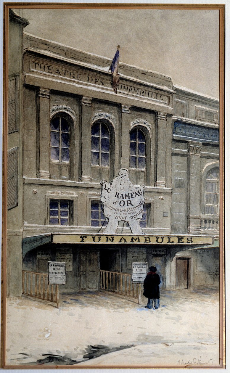 Vue du Théâtre des Funambules sur le boulevard du Crime - A.P. Martial