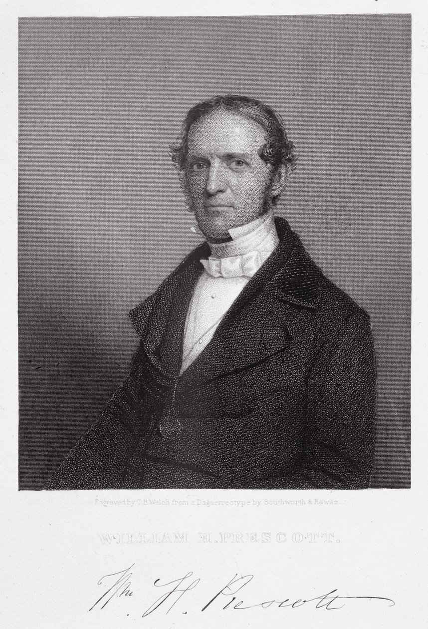 William Hickling Prescott, gravé par Thomas B. Welch (1814-74) d
