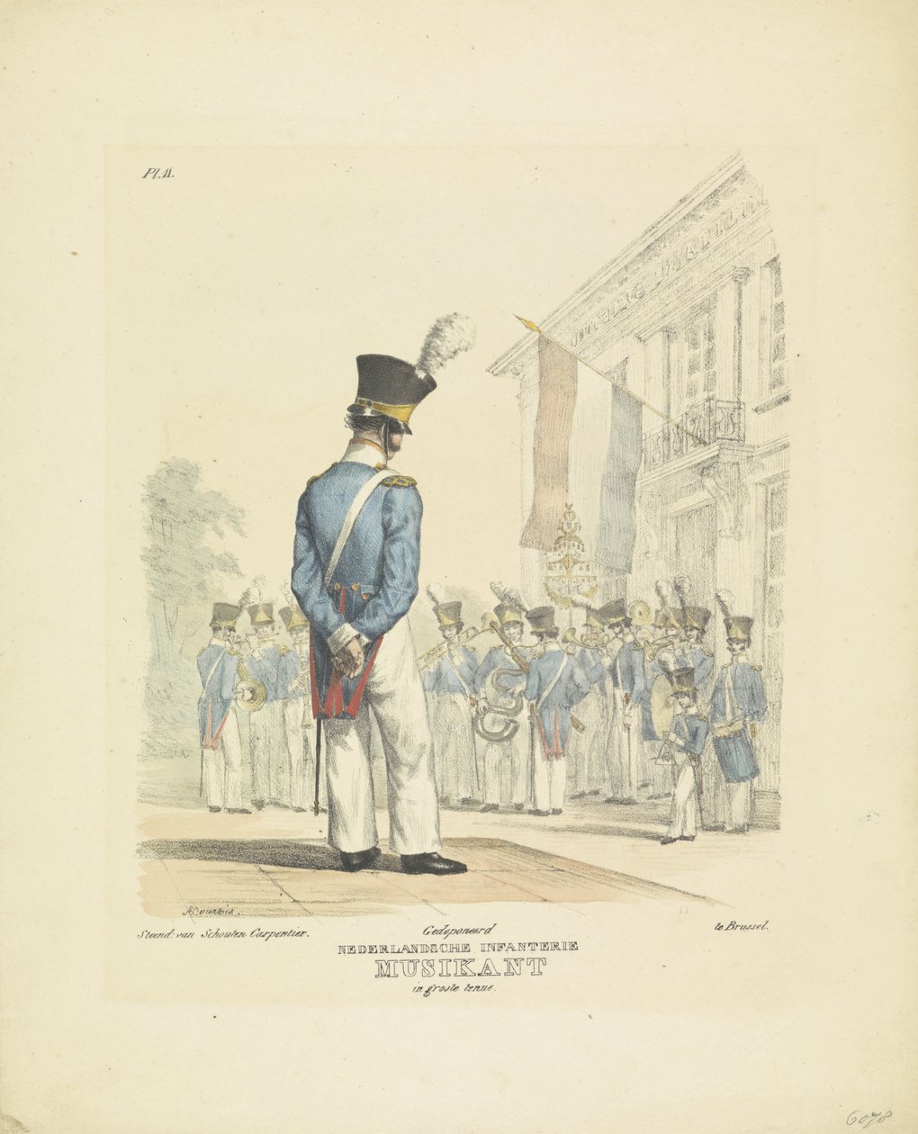 Musicien en uniforme complet - A. Courtois