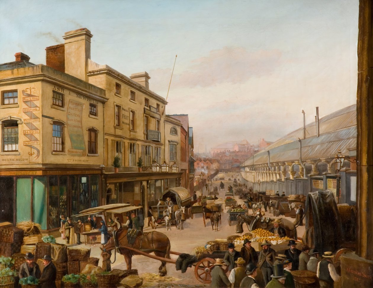 Rue Worcester, Birmingham, 1883 - A. Freeman Smith