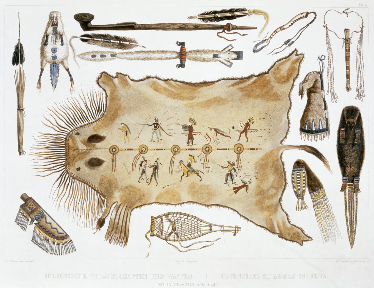 Ustensiles et armes indiens - A Zschokke