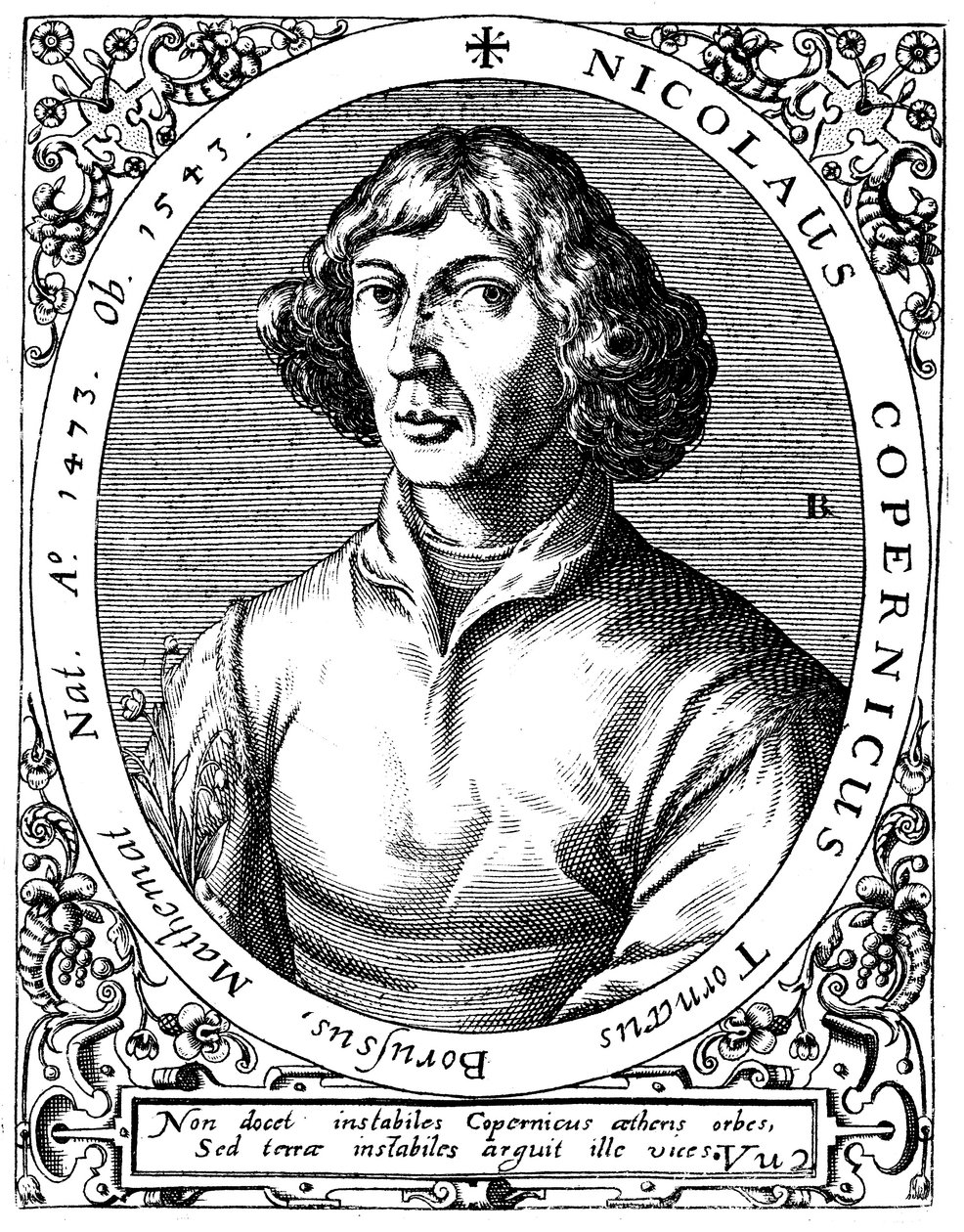 Nicolas Copernic, astronome polonais - A. de Bry