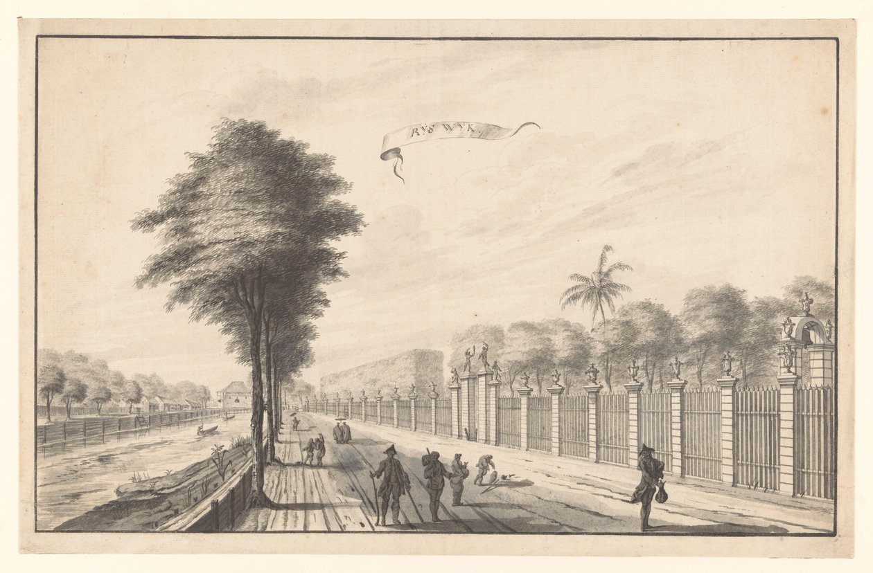 Le poste Rijswijk vu de Noordwijk Rijswijk - A. de Nelly (attributed to)