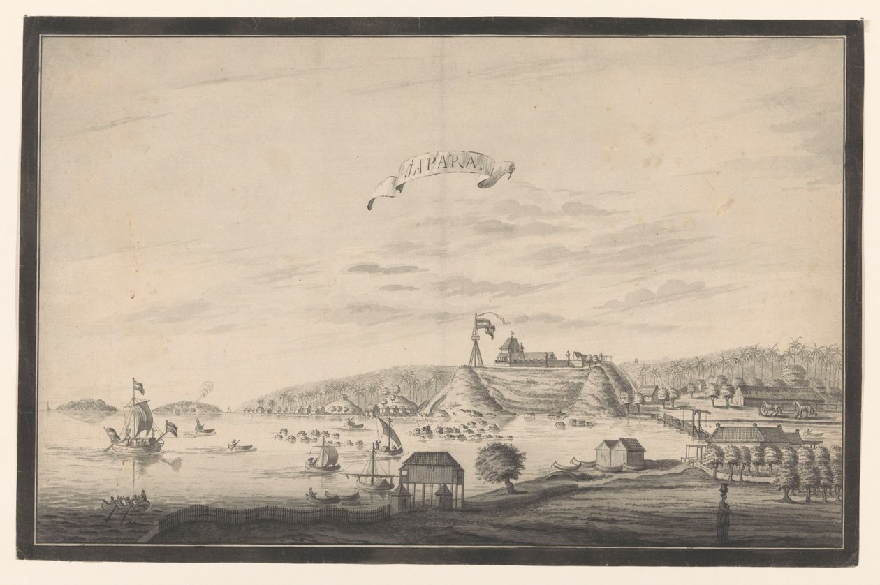 Vue de Jepara - A. de Nelly (possibly)