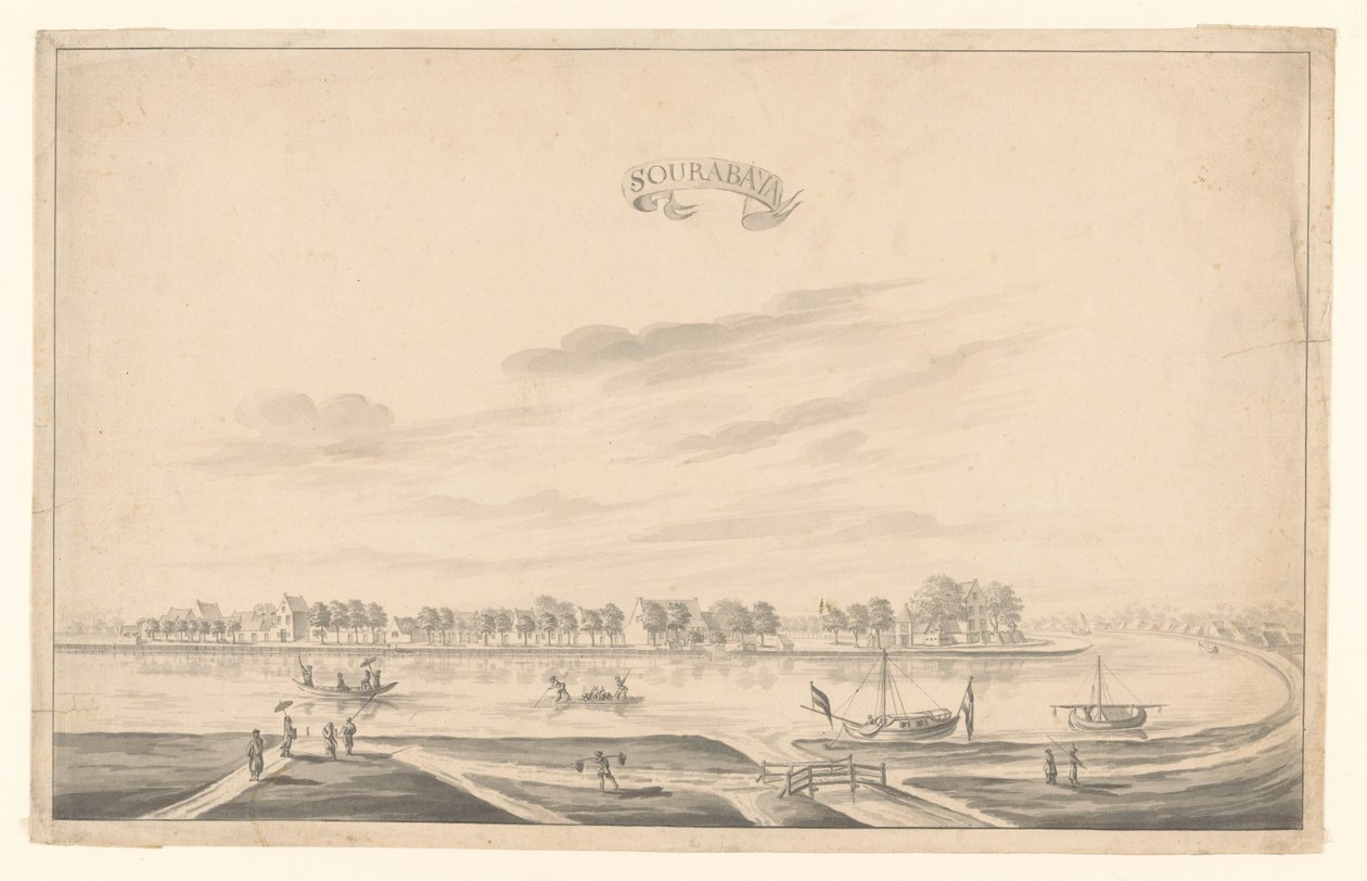 Vue de Surabaya Sourabaya - A. de Nelly (possibly)