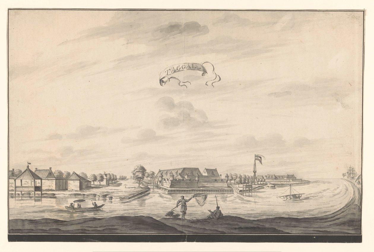 Vue de Tegal - A. de Nelly (possibly)