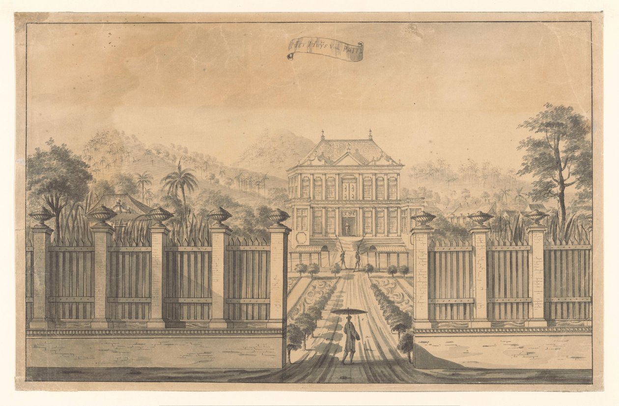 Vue du domaine Bonjon ou Vredestein - A. de Nelly (possibly)