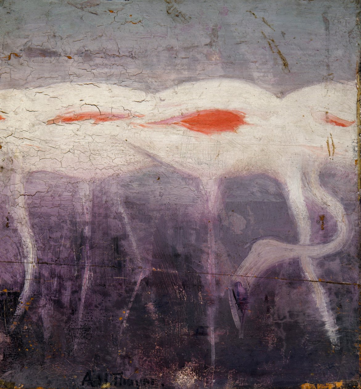 Flamants blancs, étude pour le livre Concealing Coloration in the Animal Kingdom (en anglais) - Abbott Handerson Thayer