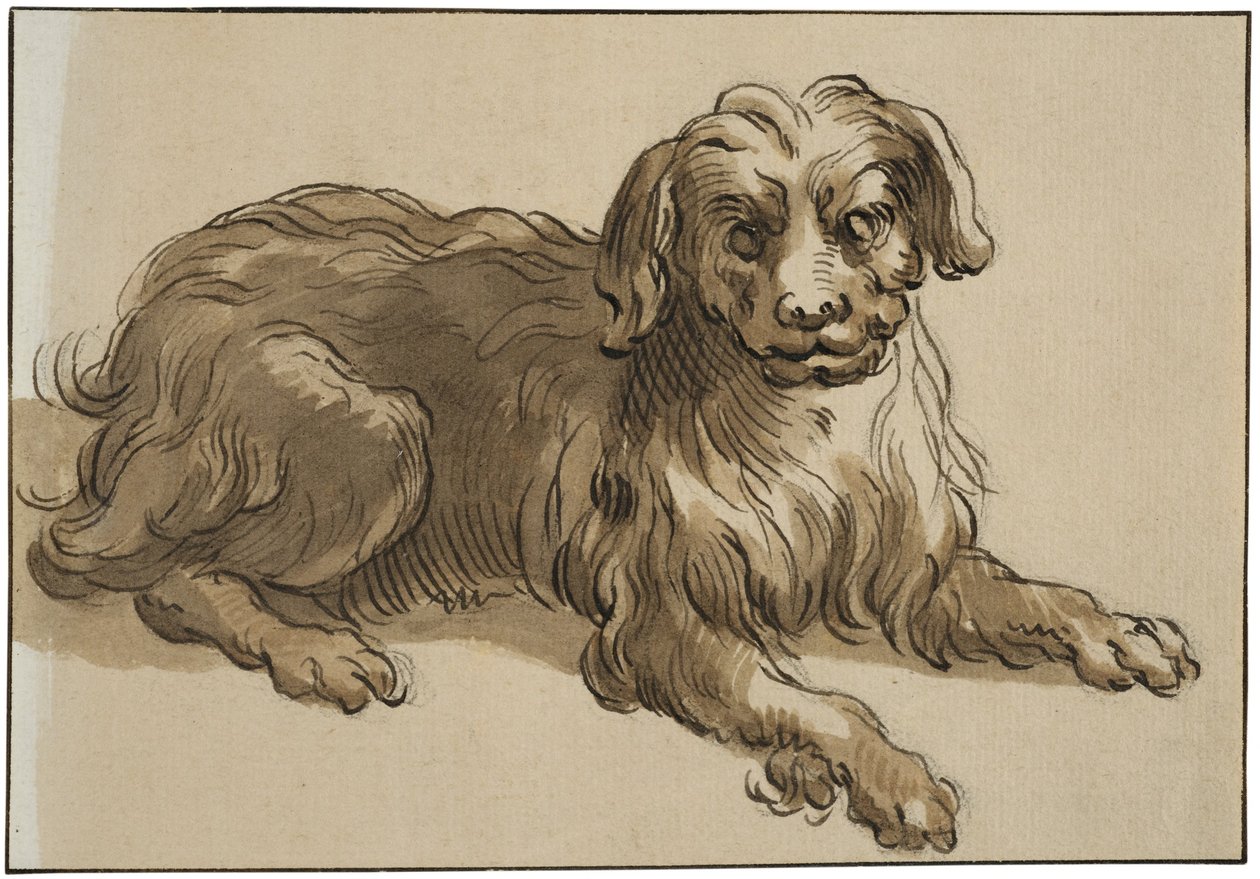 Chien à poil long - Abraham Bloemaert