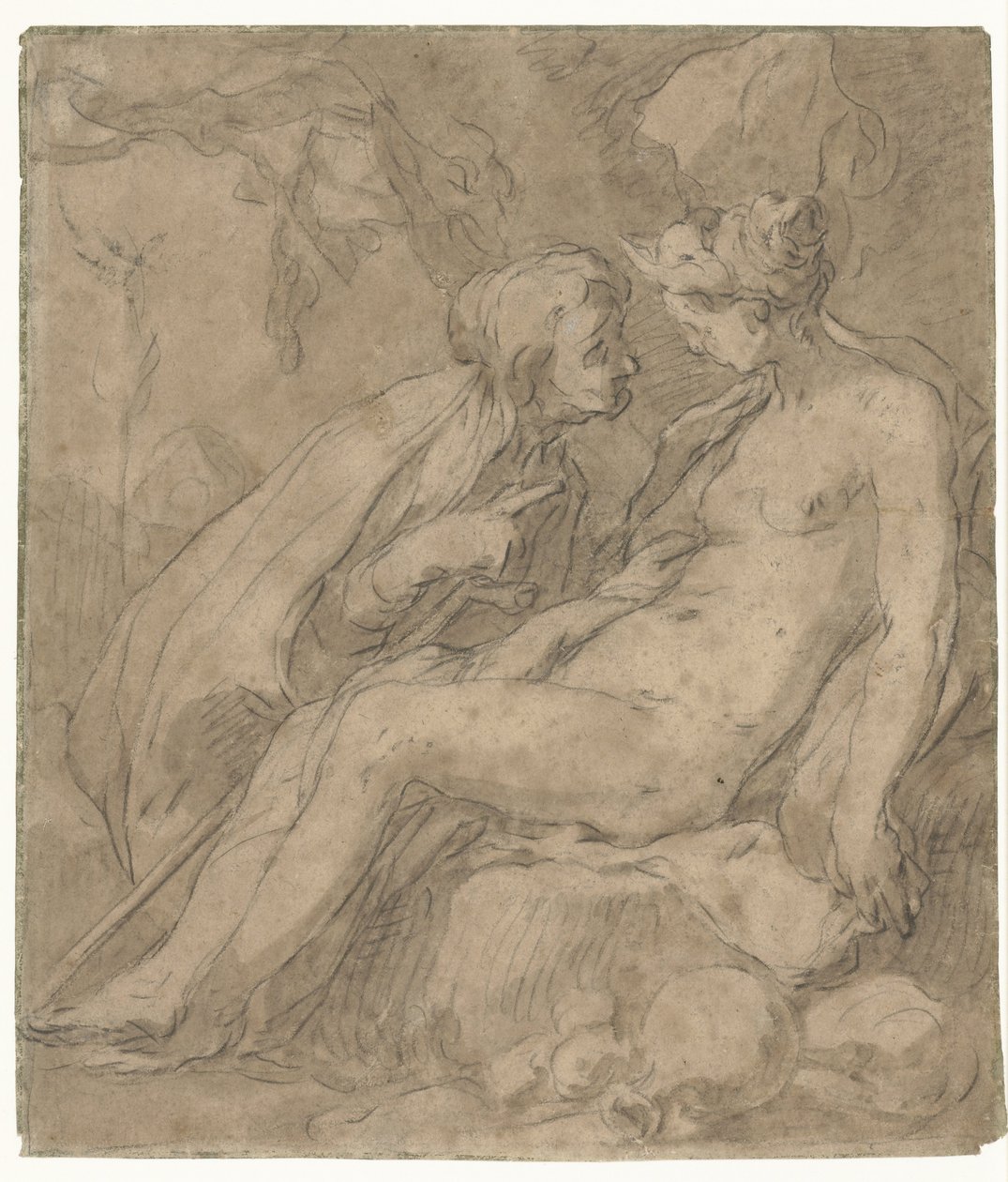 Vertumne et Pomone (?) - Abraham Bloemaert