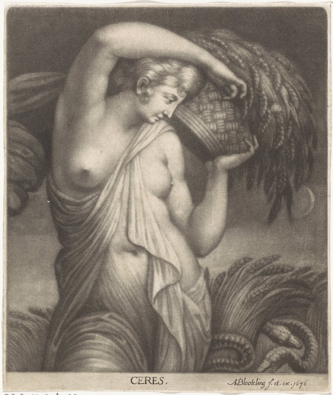 Cérès dans un champ de blé - Abraham Bloteling