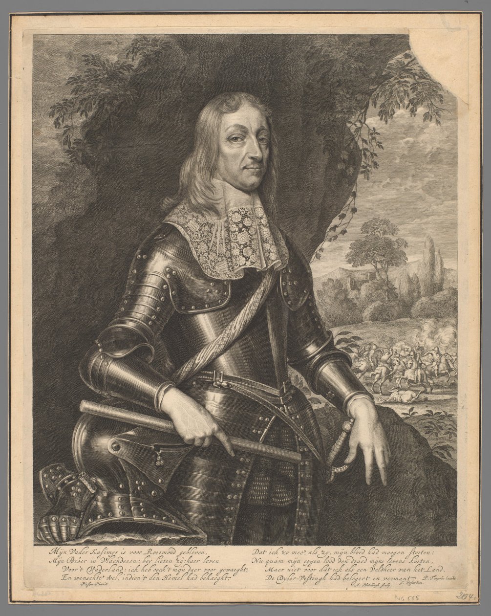 Portrait de Guillaume Frédéric, comte de Nassau-Dietz - Abraham Bloteling