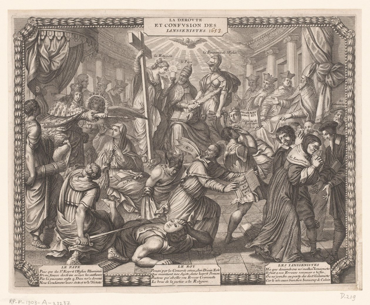 La déroute et confusion des Jansénistes - Abraham Bosse
