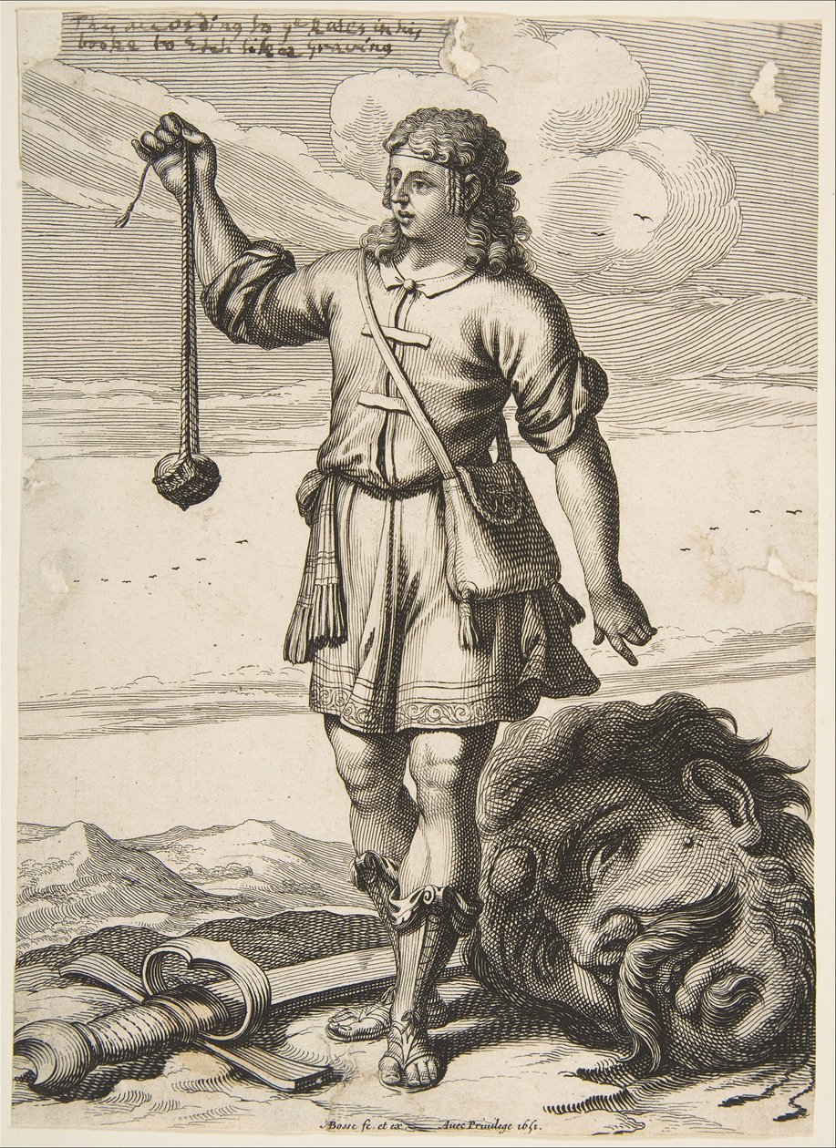 David avec la tête de Goliath, 1651 - Abraham Bosse