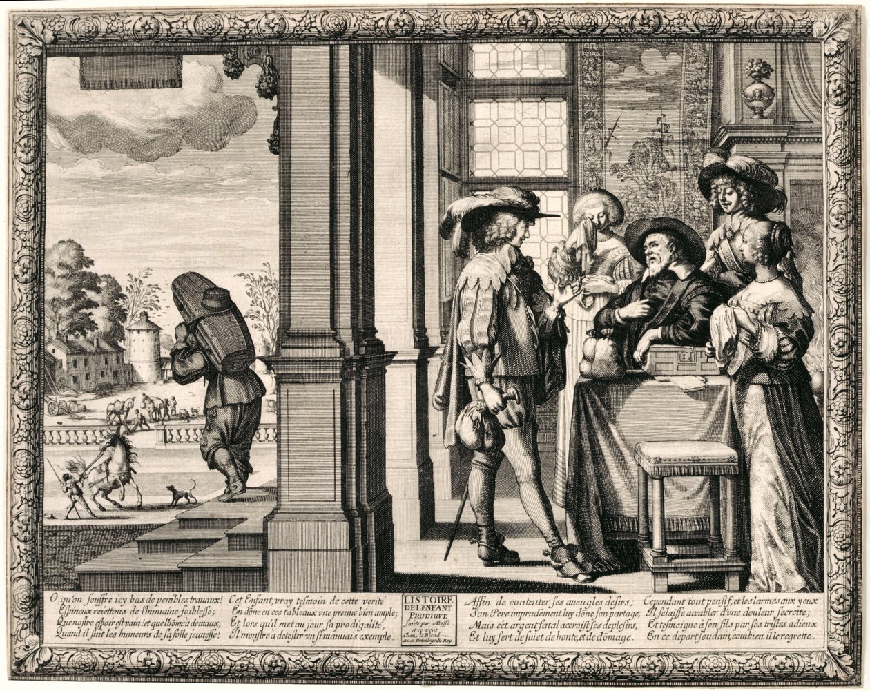 Départ du fils prodigue - Abraham Bosse