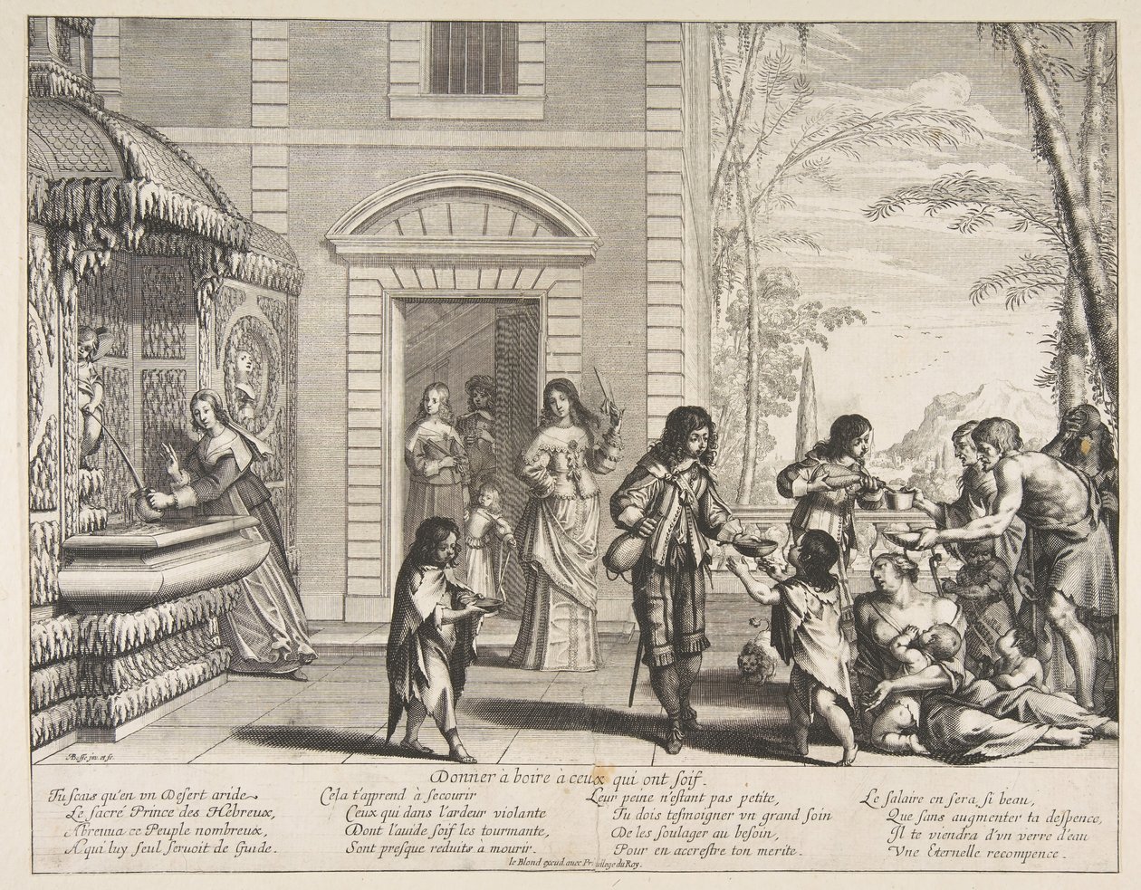 Donner à boire à ceux qui ont soif - Abraham Bosse