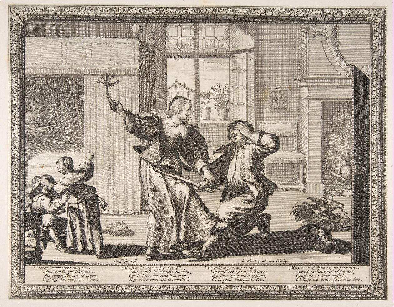La Batteuse de Mari, vers 1633 - Abraham Bosse