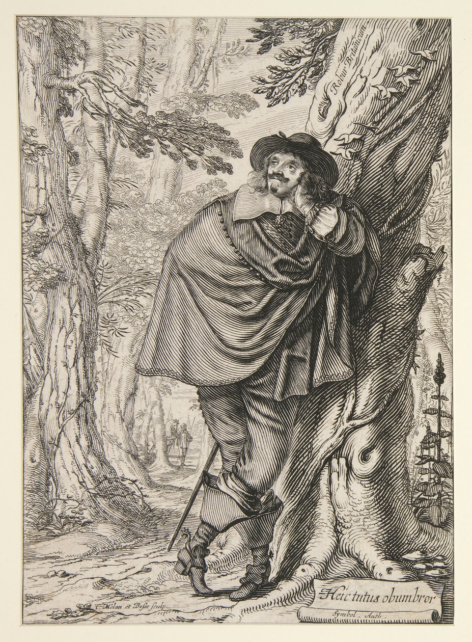 James Howell, frontispice de son Dendrologie ou la Forêt de Dordogne - Abraham Bosse