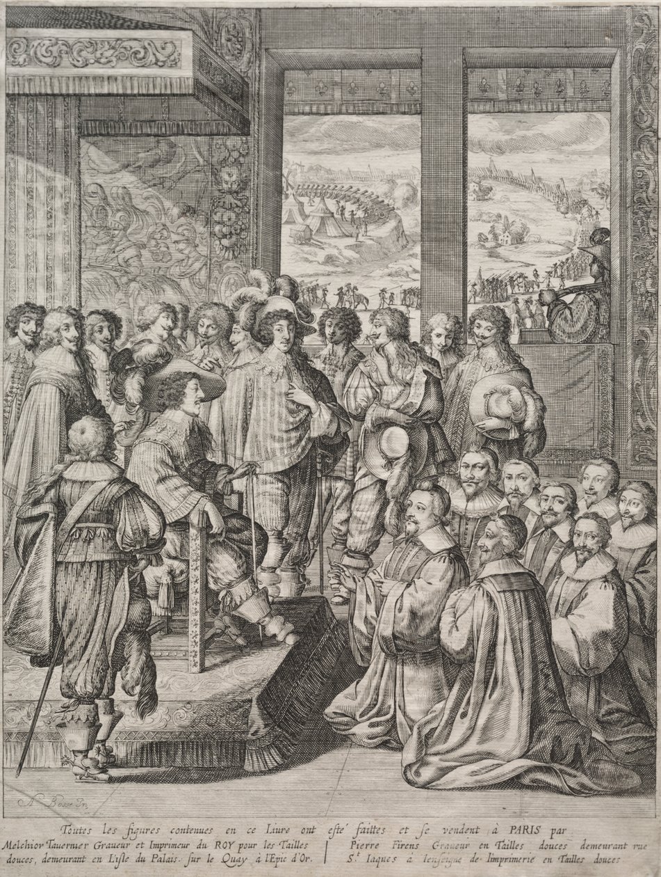 Louis XIII recevant une Députation de Magistrats - Abraham Bosse