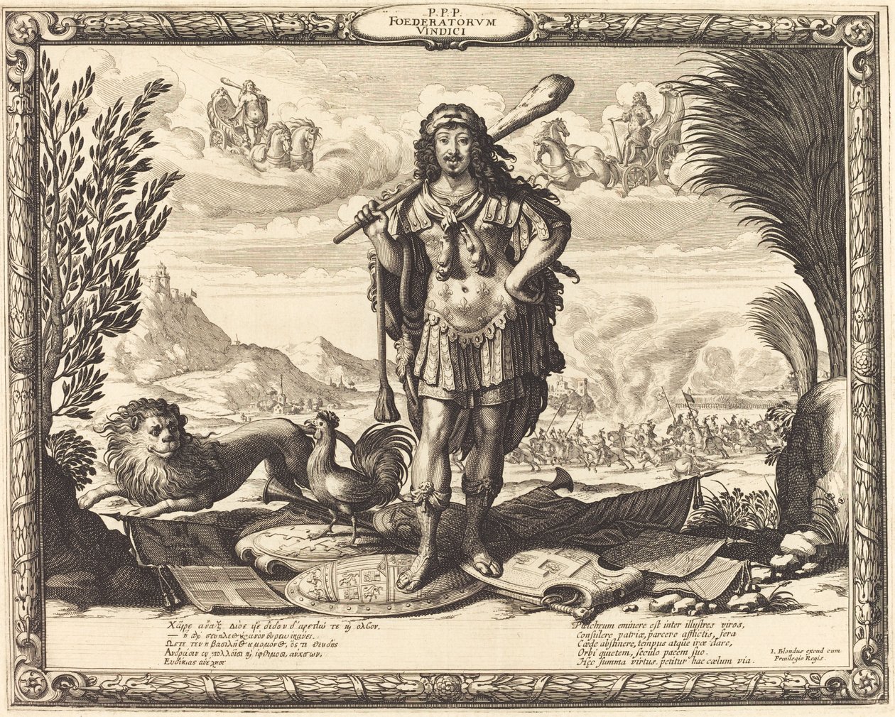 Louis XIII en Hercule - Abraham Bosse