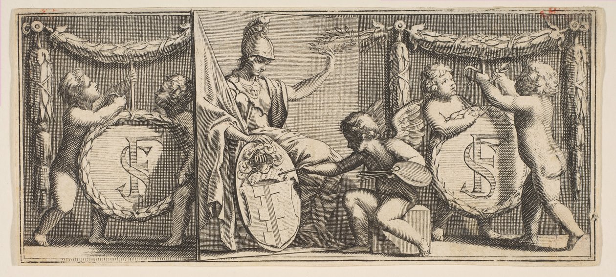 Minerve et les Armes de François Sublet de Noyers - Abraham Bosse