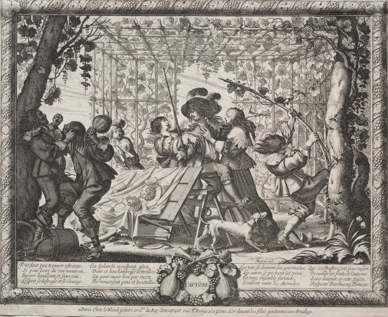 Les quatre saisons : Automne - Abraham Bosse