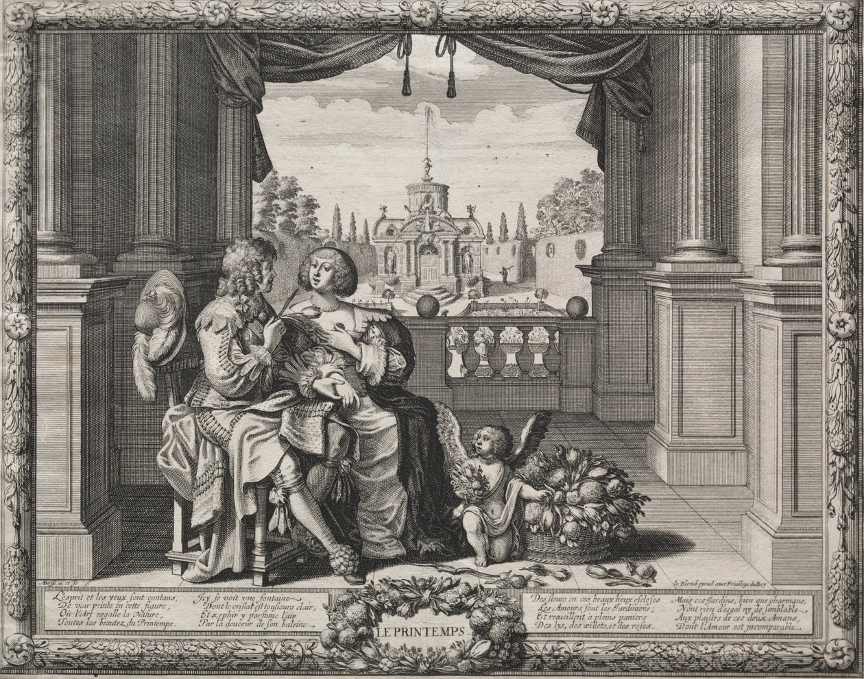 Les Quatre Saisons : Printemps - Abraham Bosse
