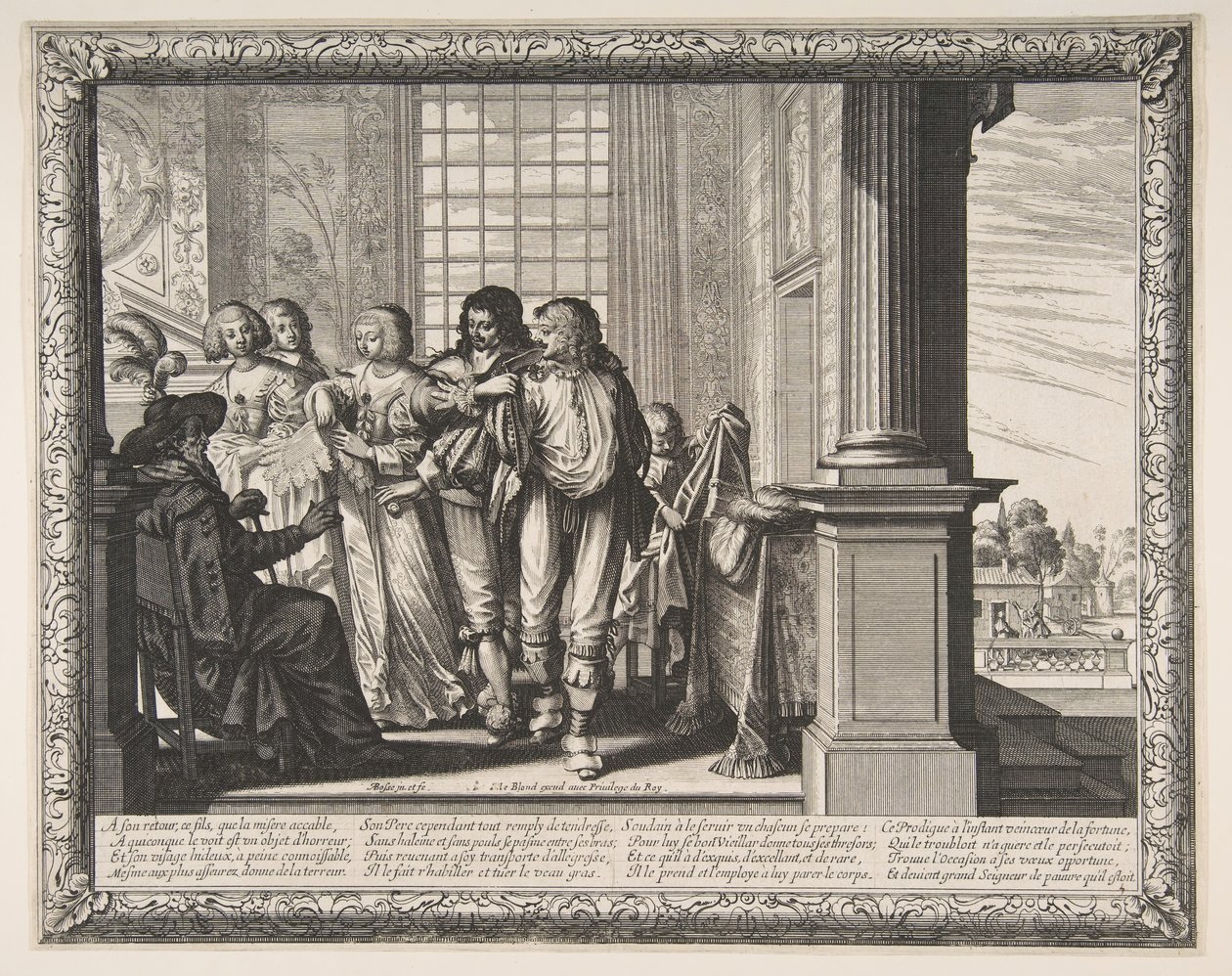 Le Fils prodigue change de vêtements, vers 1636 - Abraham Bosse