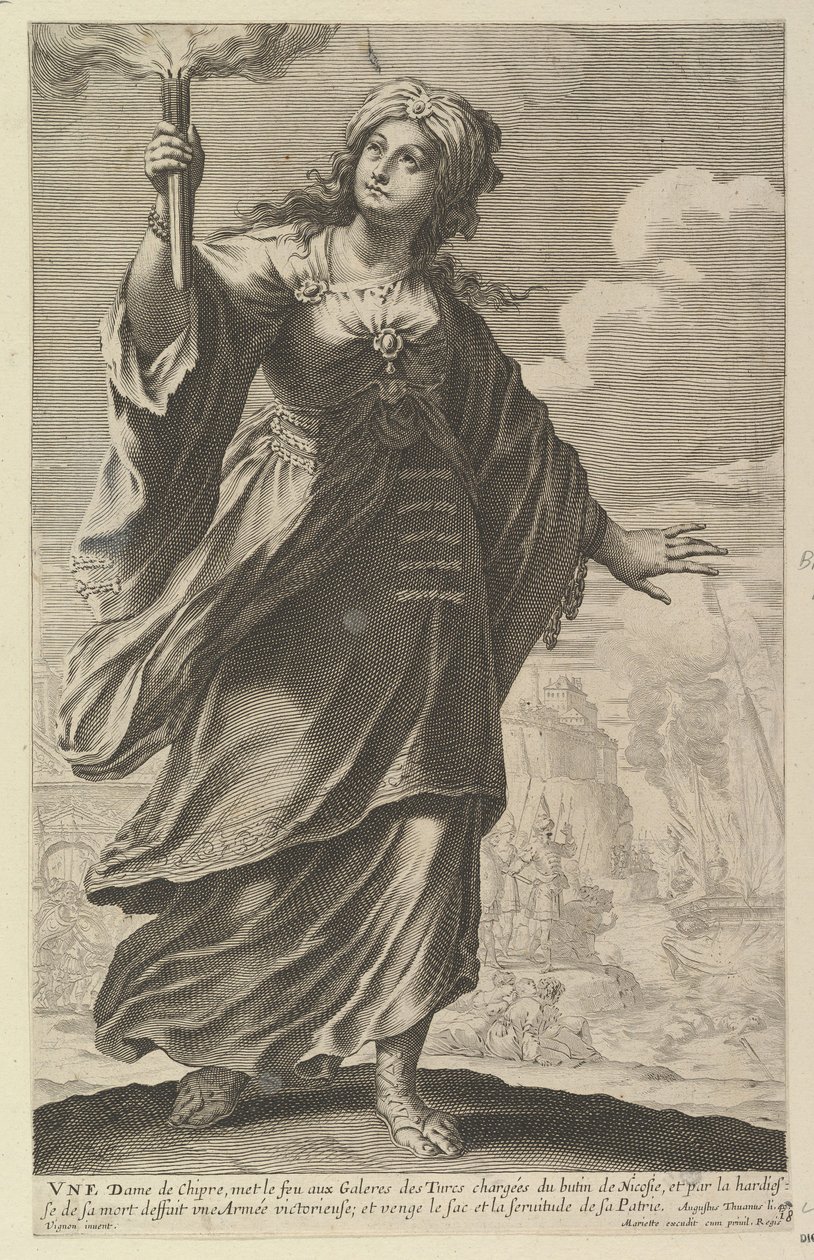 Une Dame de Chypre, 1647 - Abraham Bosse