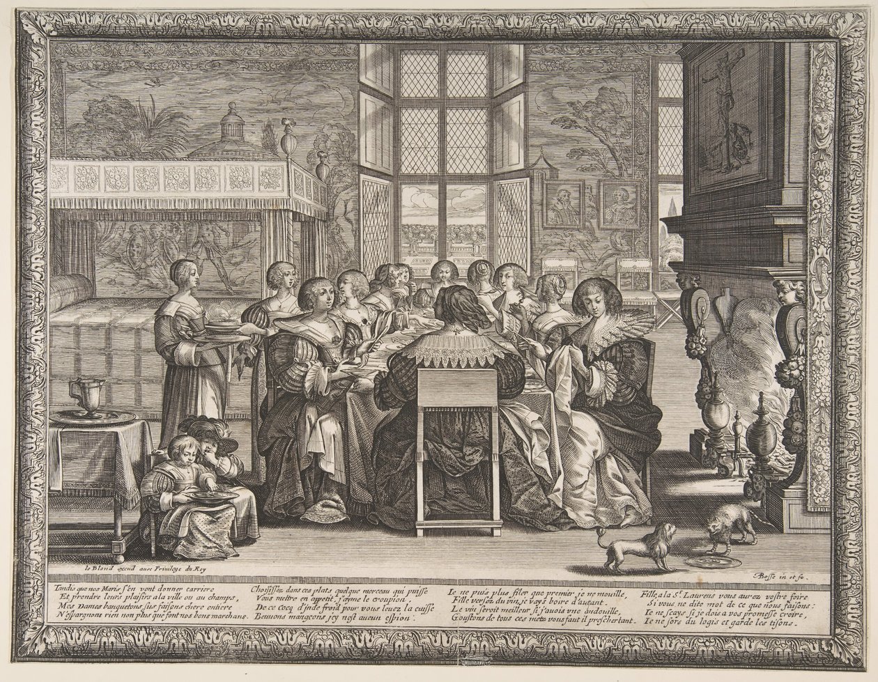 Femmes à table pendant l