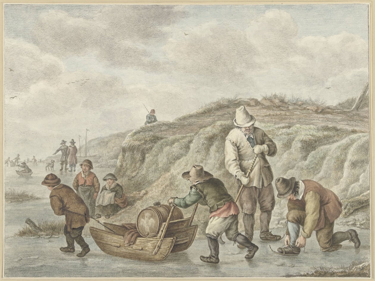 Divertissement sur glace - Abraham Delfos