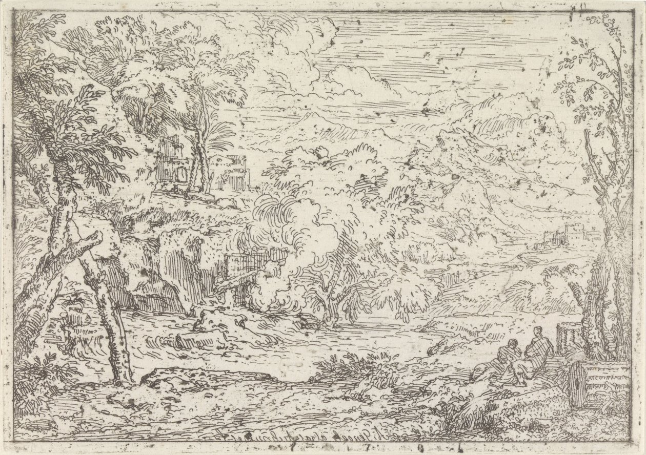 Paysage avec ruines - Abraham Genoels