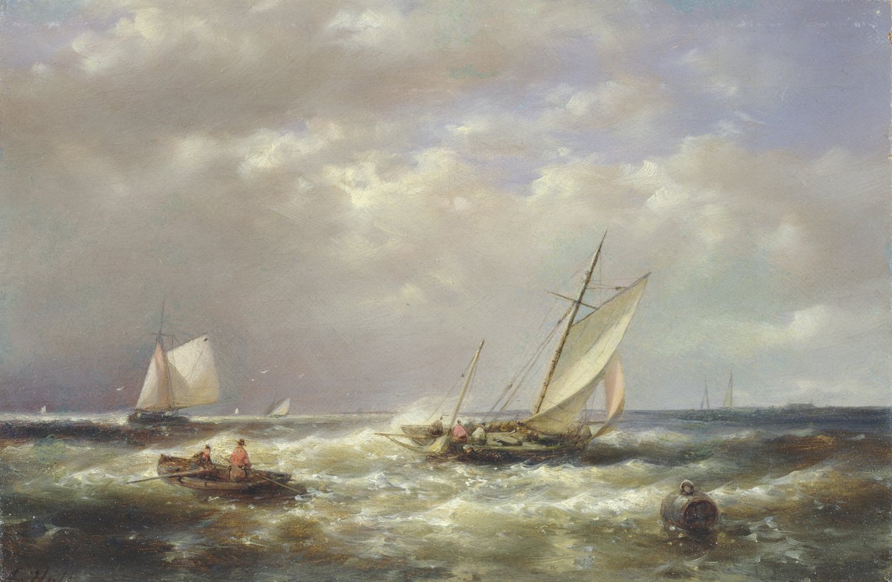 Bateaux de pêche au large de la côte - Abraham Hulk