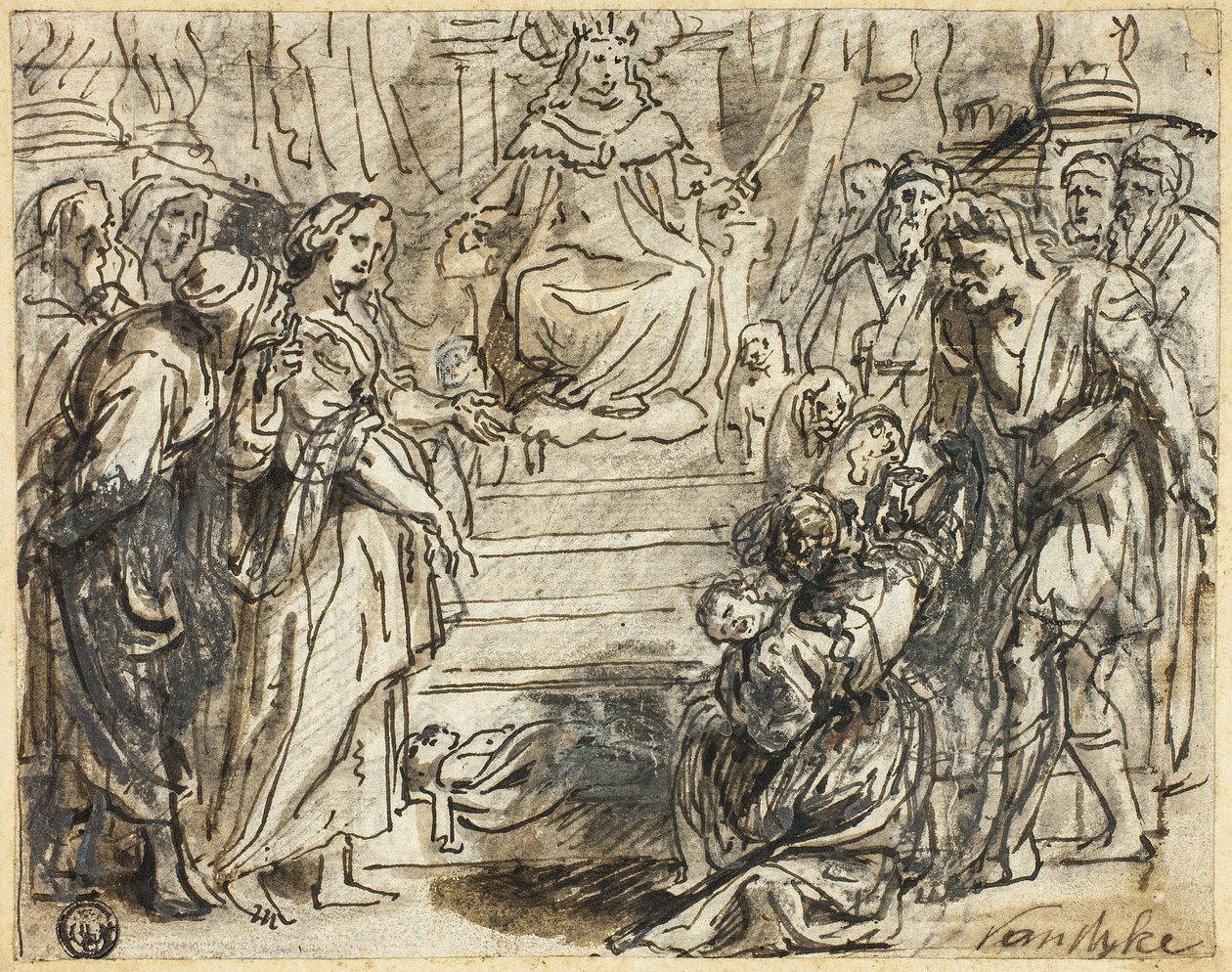 Le jugement de Salomon - Abraham Jansz. van Diepenbeeck