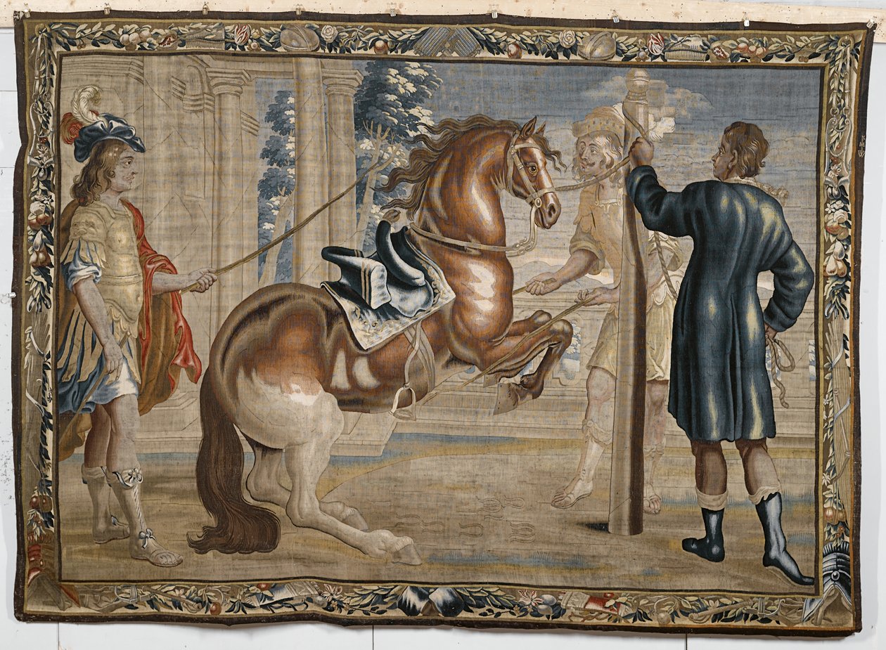 William Cavendish avec un Cheval, vers 1660 - Abraham Jansz. van after Diepenbeeck