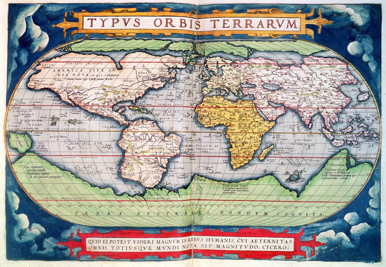Carte du monde : "Typus Orbis Terrarum", de l