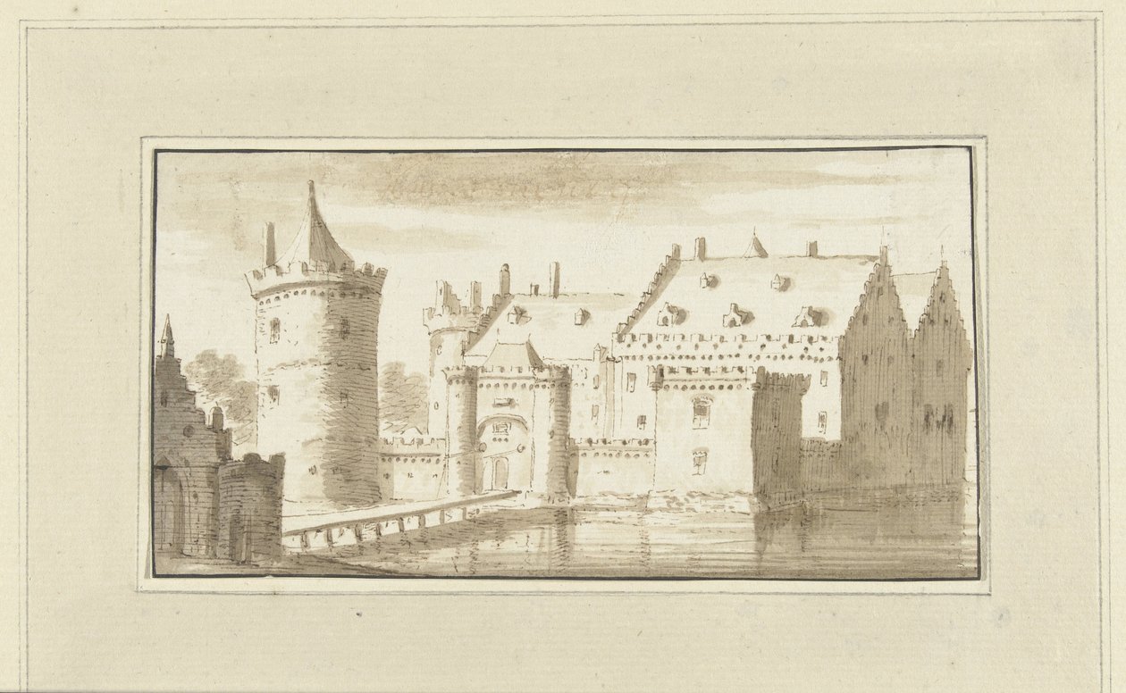 La maison Kronenburg sur la Vecht - Abraham Rademaker
